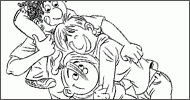 Coloriage Quelle famille d'enfer !