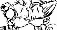 Coloriage Le Petit Spirou et Suzette