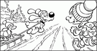 Coloriage Boule, Bill et Caroline