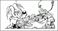 Coloriage Boule, Bill et Caroline