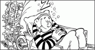 Coloriage Petite sieste