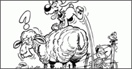 Coloriage Saute mouton