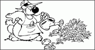Coloriage Jardinage