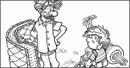 Coloriage Départ en vacances