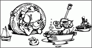 Coloriage Cours de natation