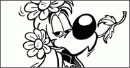 Coloriage Bill fleuri