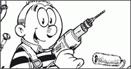 Coloriage Ducobu bricoleur