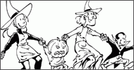 Coloriage Mélusine et ses amis