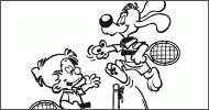 Coloriage tennis