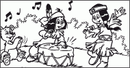 Coloriage Yakari et ses amis