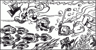 Coloriage Plongée