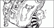 Coloriage Ducobu part en voyage