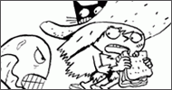 Coloriage Sardine de l'espace