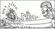 Coloriage Tous à la piscine !