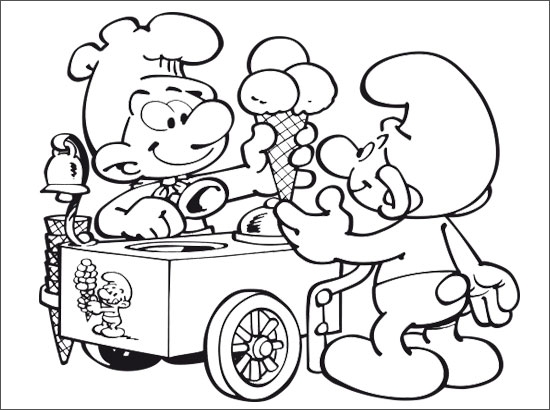 Coloriage Marchand de glace Bandgee marchand glace