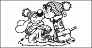 Coloriage C'est l'hiver