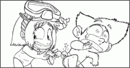 Coloriage Rebecca et Rodrigue