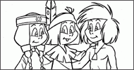 Coloriage Yakari et ses amis