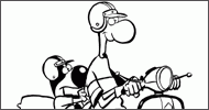 Coloriage Parker & Badger