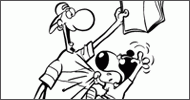 Coloriage Parker & Badger