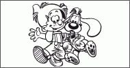 Coloriage Boule et Bill