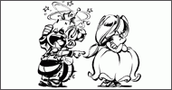 Coloriage Le Petit Spirou et Suzette