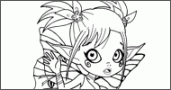 Coloriage Fleur des pois