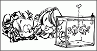 Coloriage Le Petit Spirou et Suzette