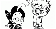 Coloriage Hazel et Lupus