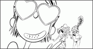 Coloriage Karine, Jenny et Vicky