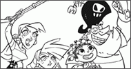 Coloriage La Famille Pirate