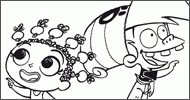 Coloriage Bigorneau et Oumy