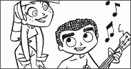 Coloriage Scampi et Samson