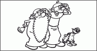 Coloriage Léonard, Basile et Raoul