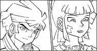 Coloriage Ky, Maya et Boomer