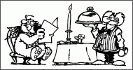 Coloriage Monsieur est servi